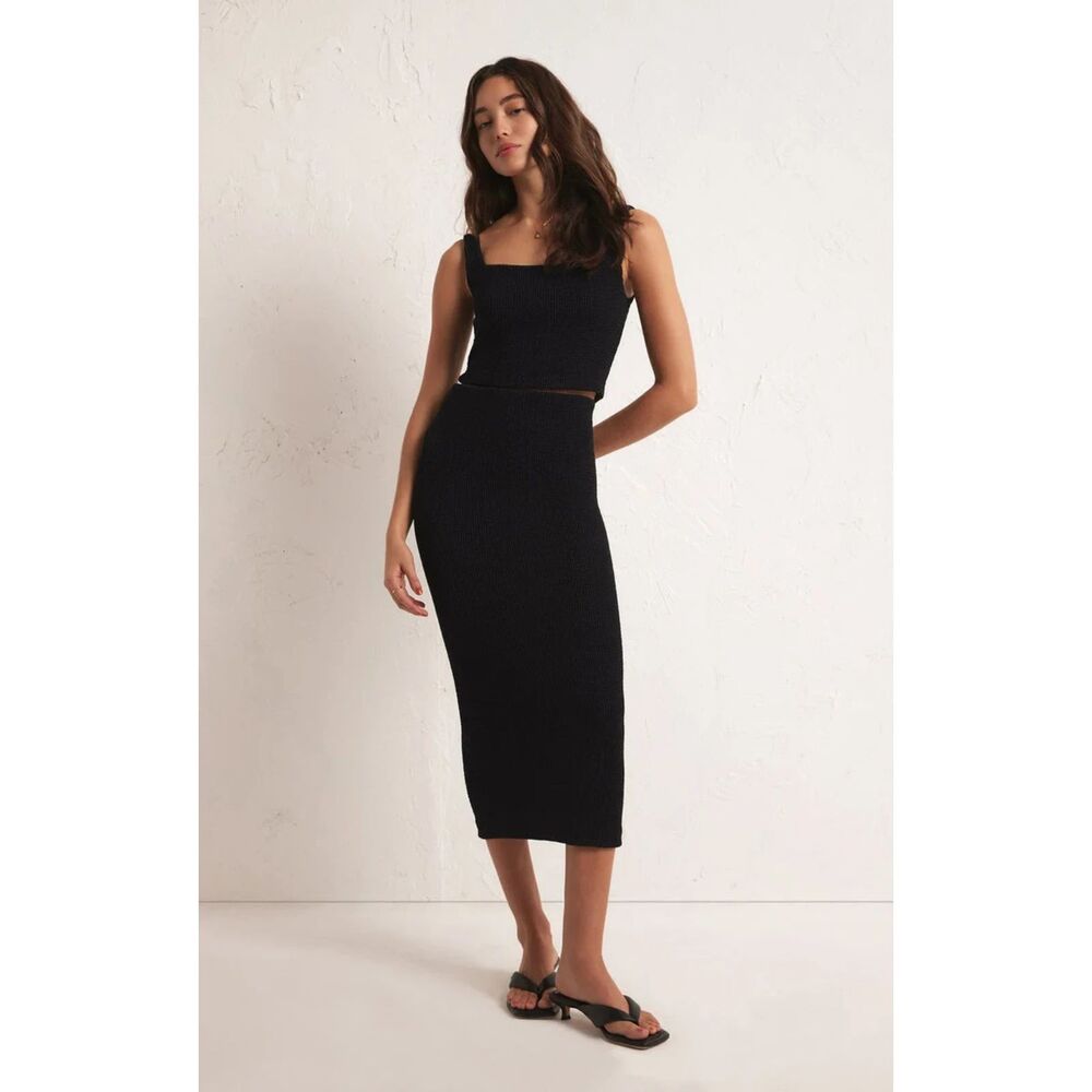 Z Supply Aveen Midi Skirt - Black, XS , NWT , Stitch FIX
